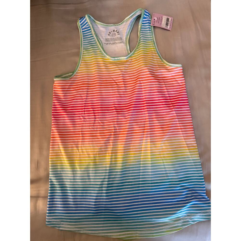 NEW Primary rainbow saty cool tank size 8-9